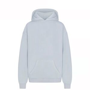 Skims Boyfriend Fleece Pullover Hoodie - Zen Blue Small NWT